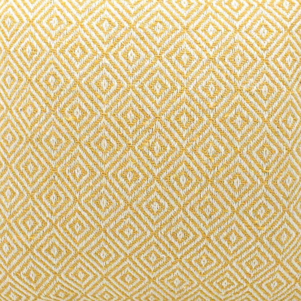 Velosso Diamond Ochre Filled Cushion 43 x 43cm 2 Pack Image 2