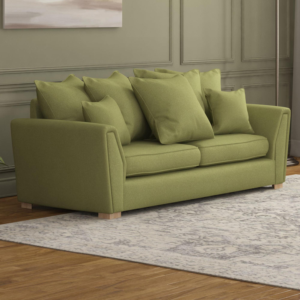 Wendleberry 5 Seater Olive Venice Scatter Back Sofa Set Image 5