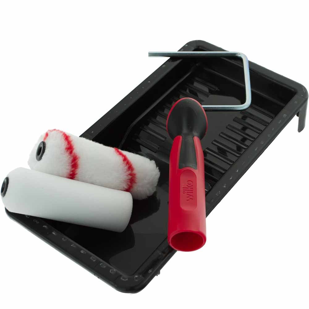 Wilko 4 Pack Mini Gloss and Emulsion Roller Kit Image 9
