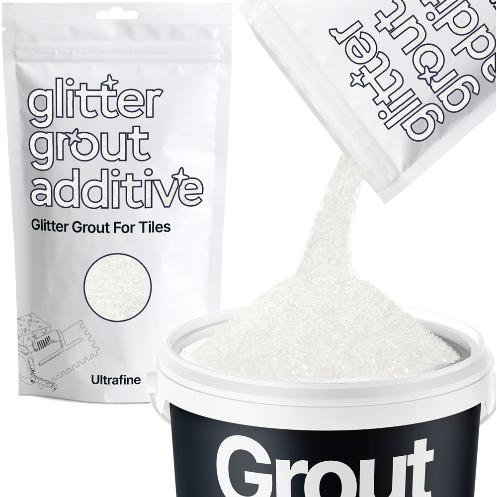 Hemway Glitter White Ultrafine Tile Grout Additive 100g Image 2