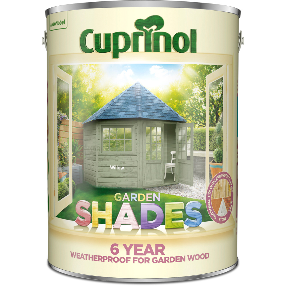 Cuprinol Garden Shades Willow Matt Exterior Wood Paint 5L Image 2