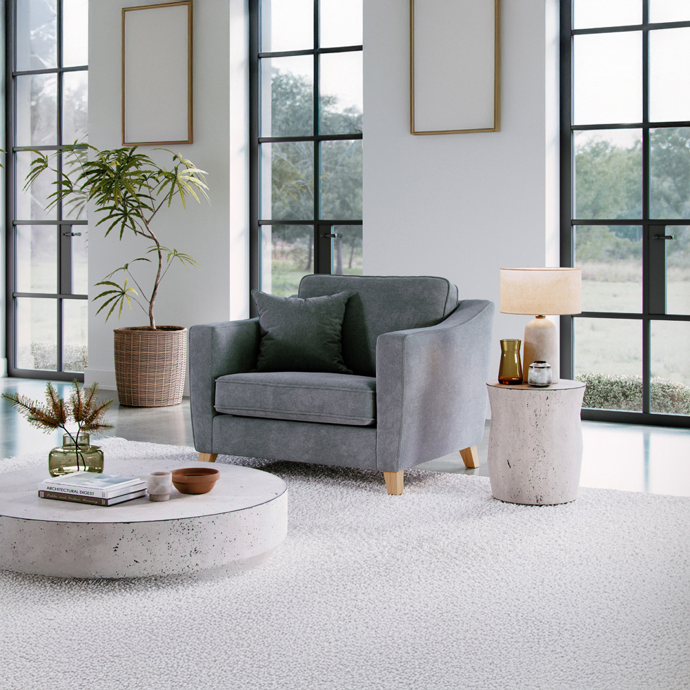 Marlon City Denim Snuggle Chair Image 3