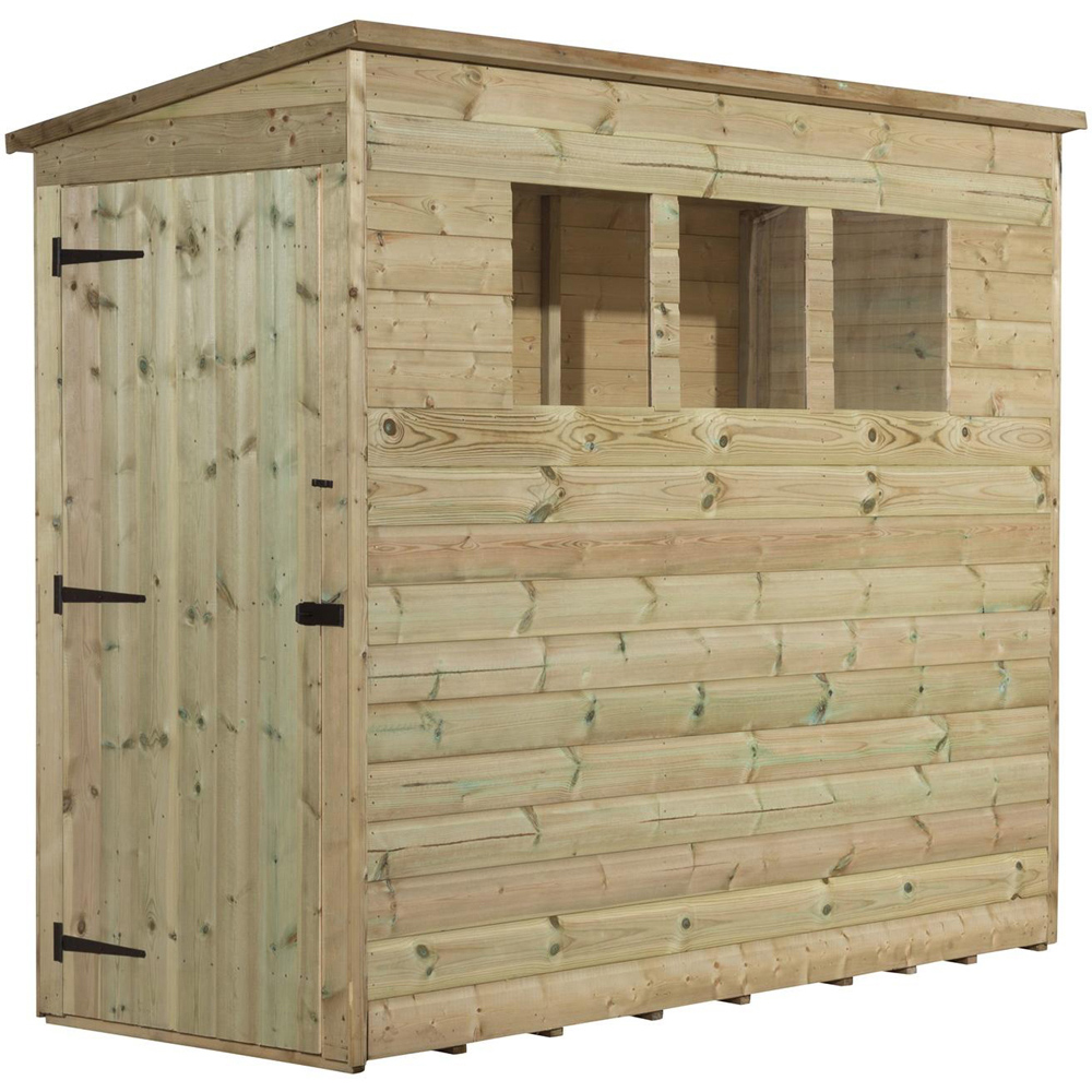 Empire Sheds 2600 7 x 3ft Tongue and Groove Pent Garden Shed Image 1