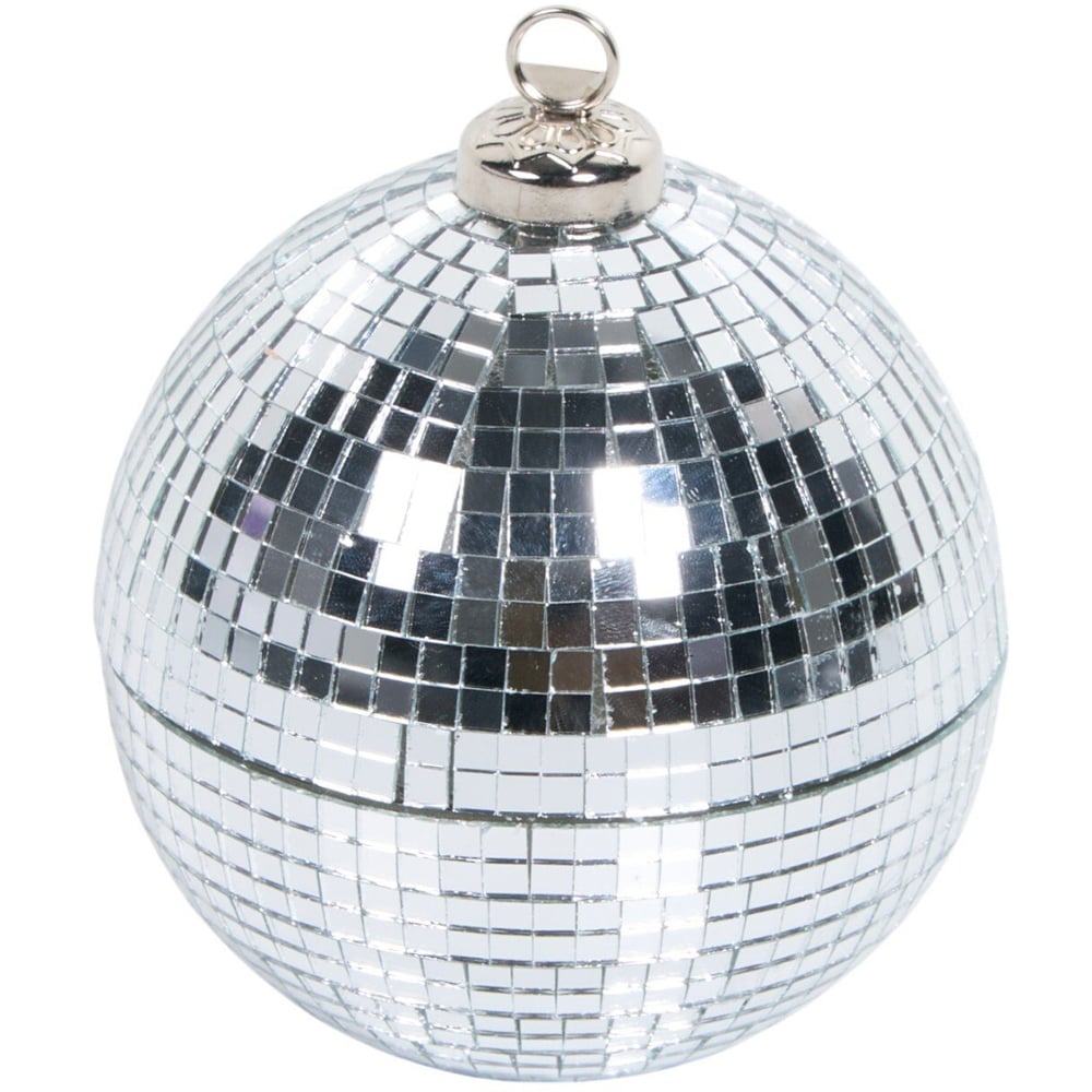 Disco Ball Candle Silver Image 3