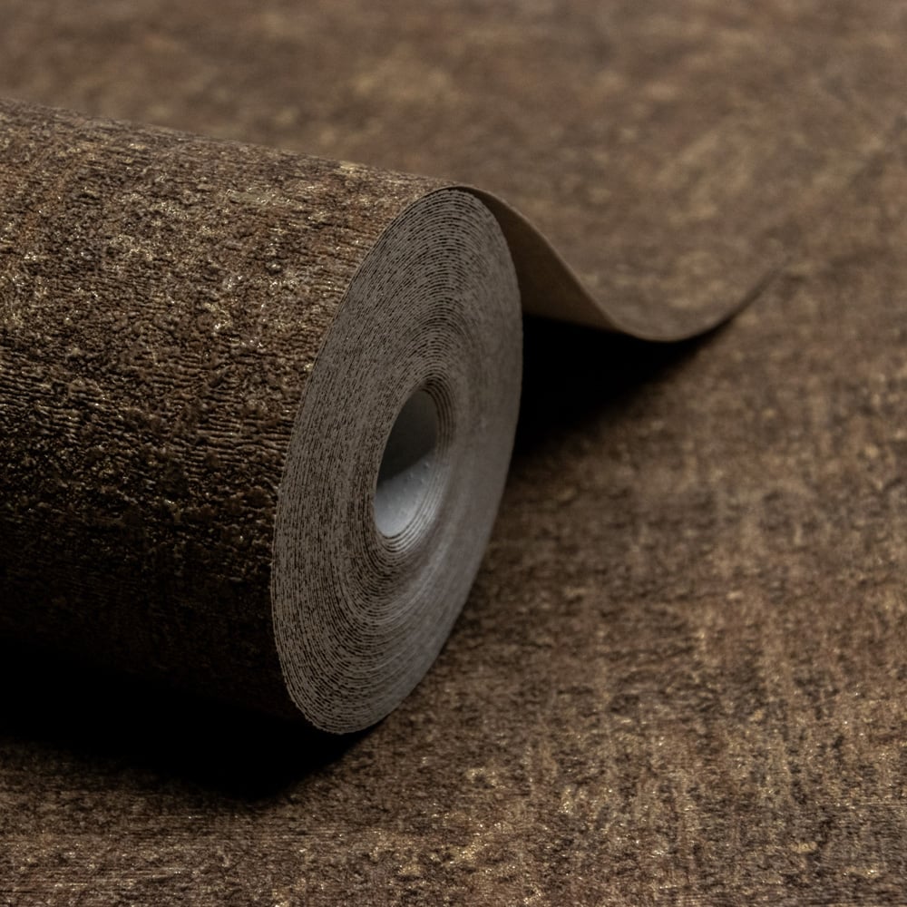 Grandeco Boutique Belize Norite Deep Natural Texture Embossed Brown Wallpaper Image 2