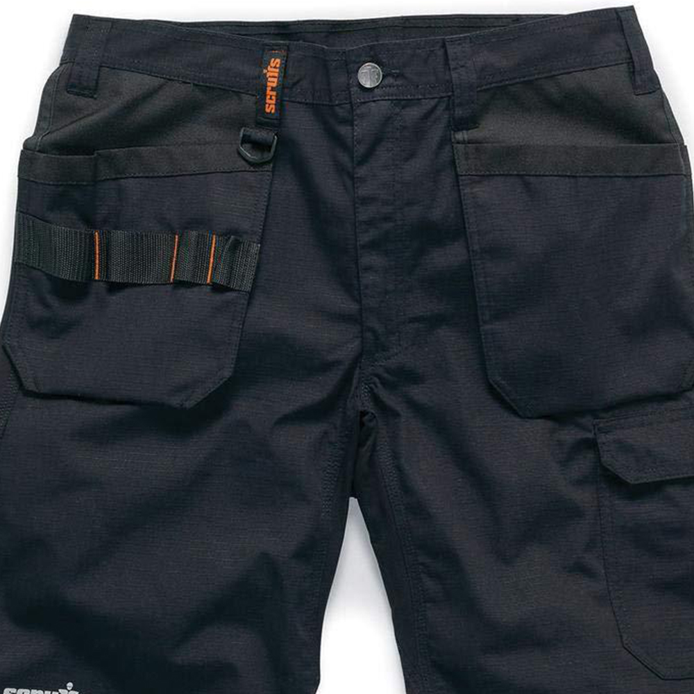 Scruffs Trade Flex Holster Short Black 40 inch Waist Image 2