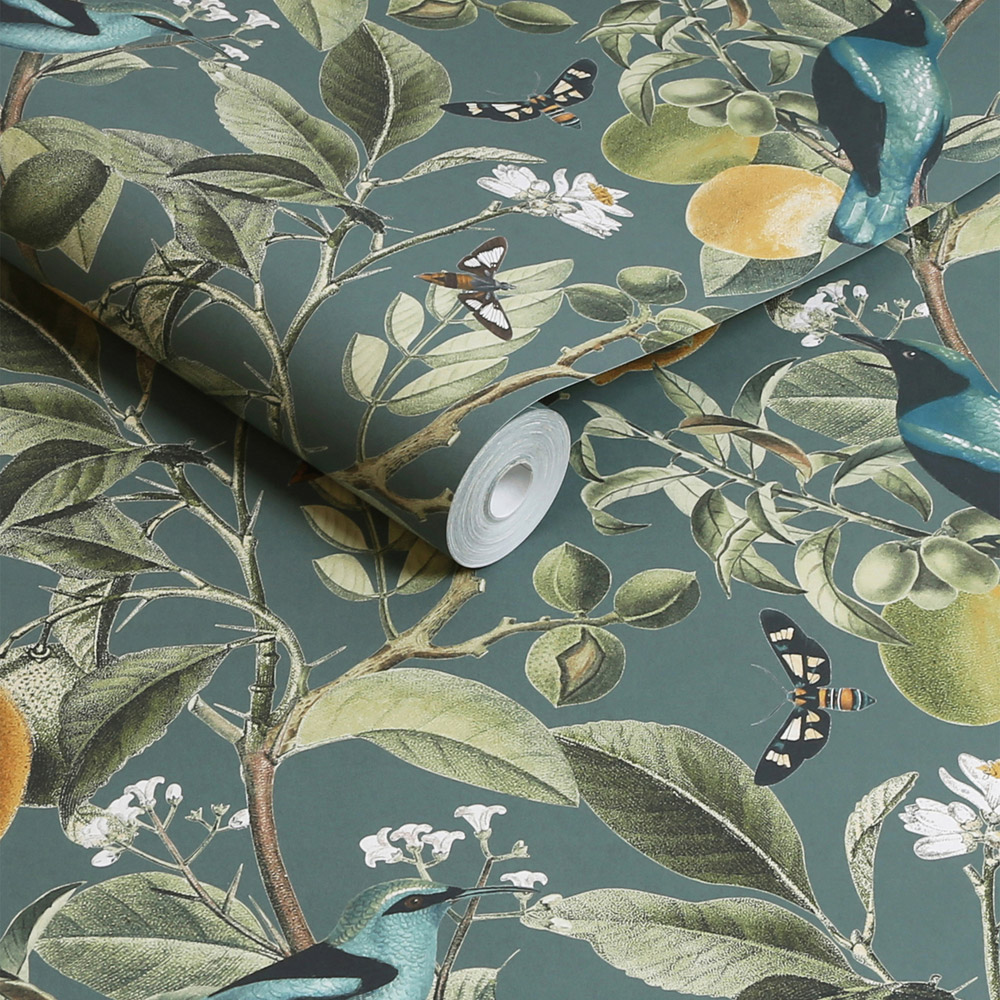 Next Fruit Tree Birds and Butterflies Dusk Wallpaper Image 2