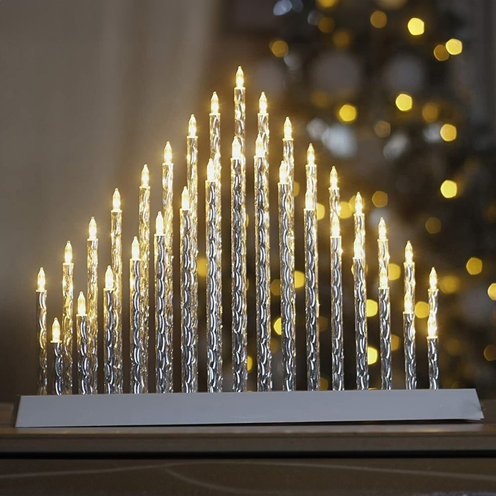 Marco Paul 33 Light Aluminium Candle Bridge Image 2