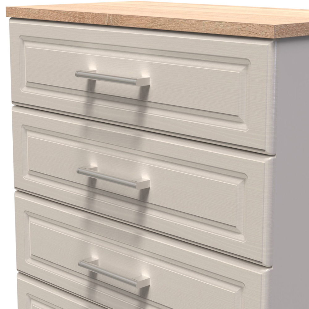 Crowndale Kent 5 Drawer Kashmir Ash and Modern Oak Chest of Drawers Ready Assembled Image 5