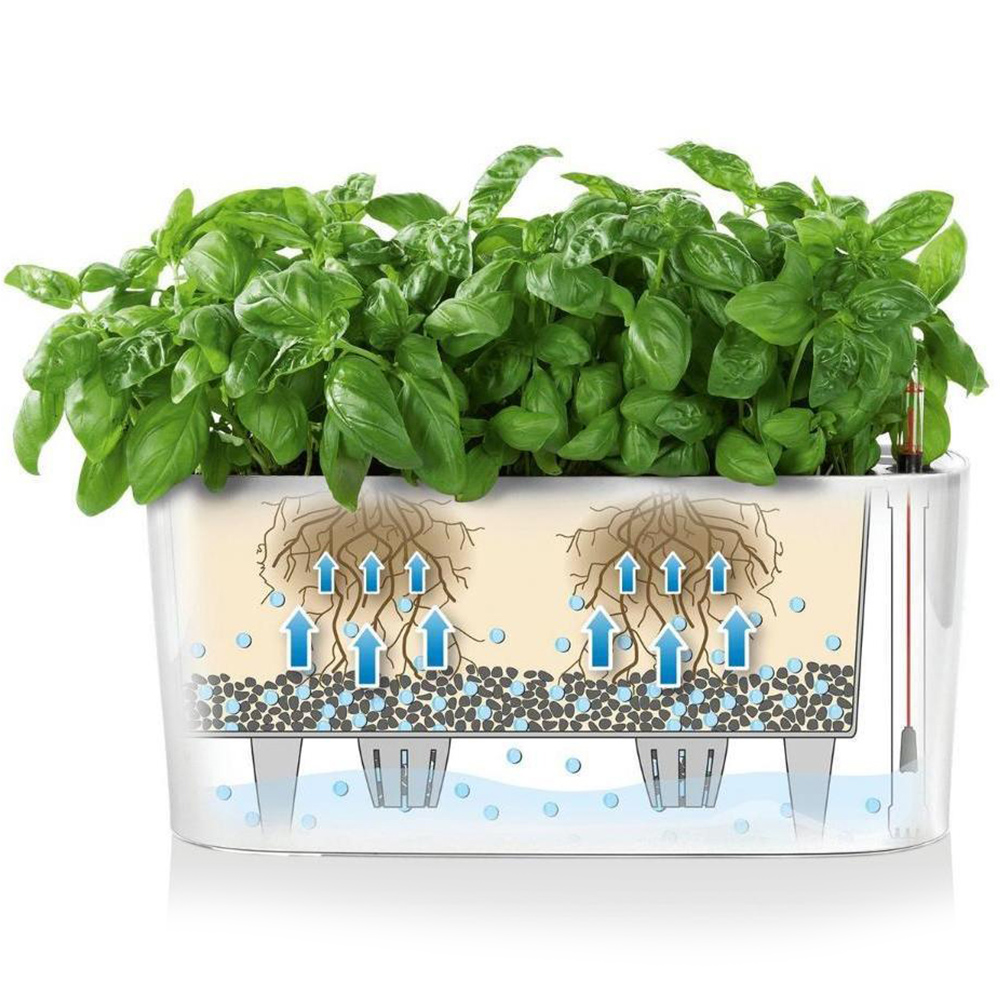 Lechuza Delta Red Polyresin Self Watering Planter 40cm 2 Pack Image 4