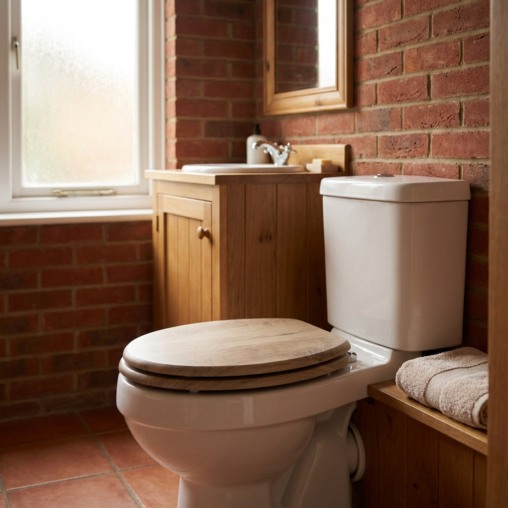 Huxley Toilet Seat Brown Image 4