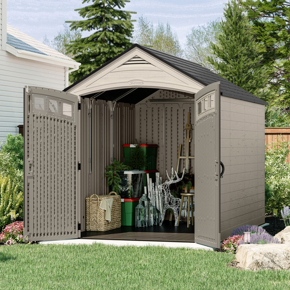 Suncast Vista 7 x 10ft Apex Storage Shed Image 3