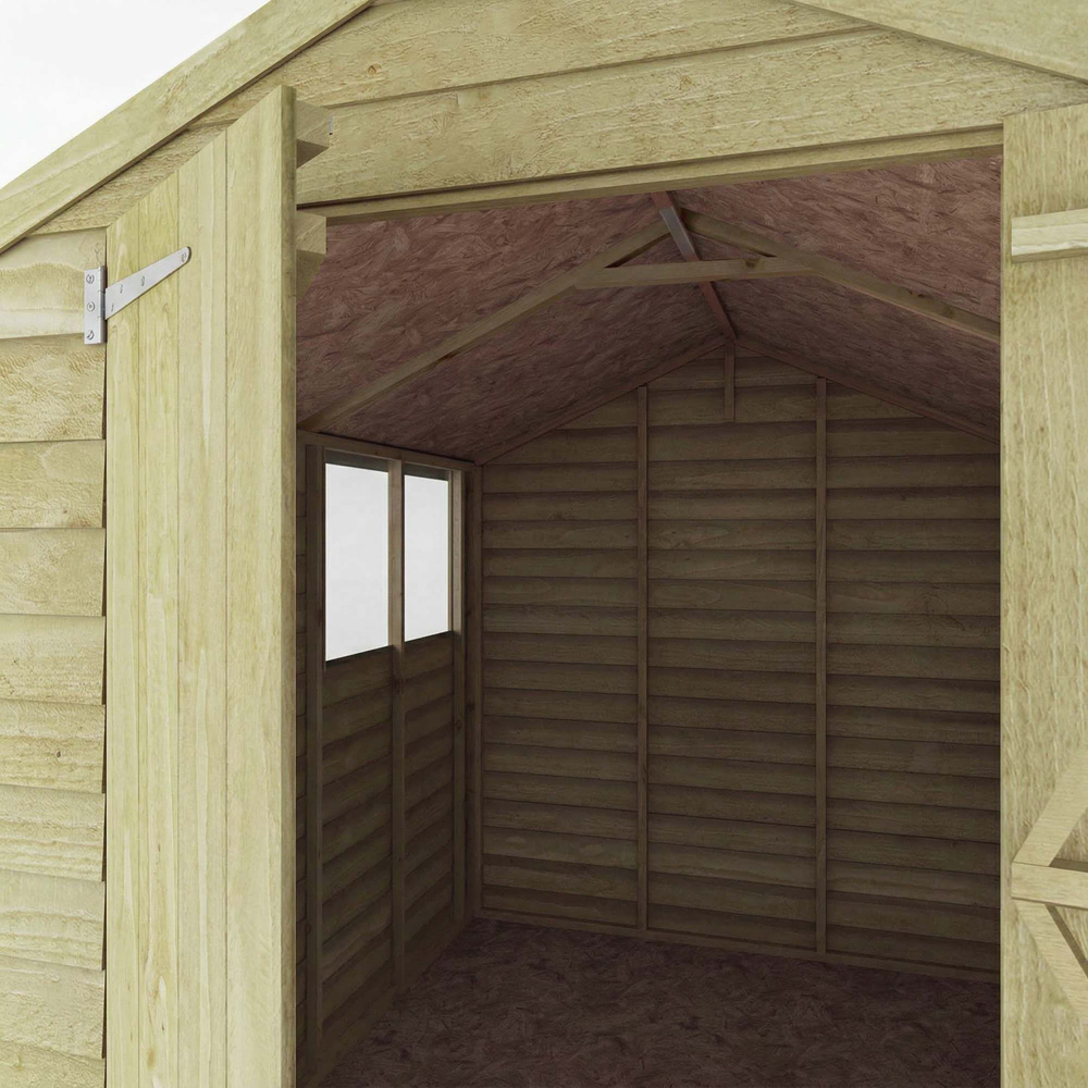 Mercia 10 x 6ft Double Door Overlap Apex Shed with Window Image 7