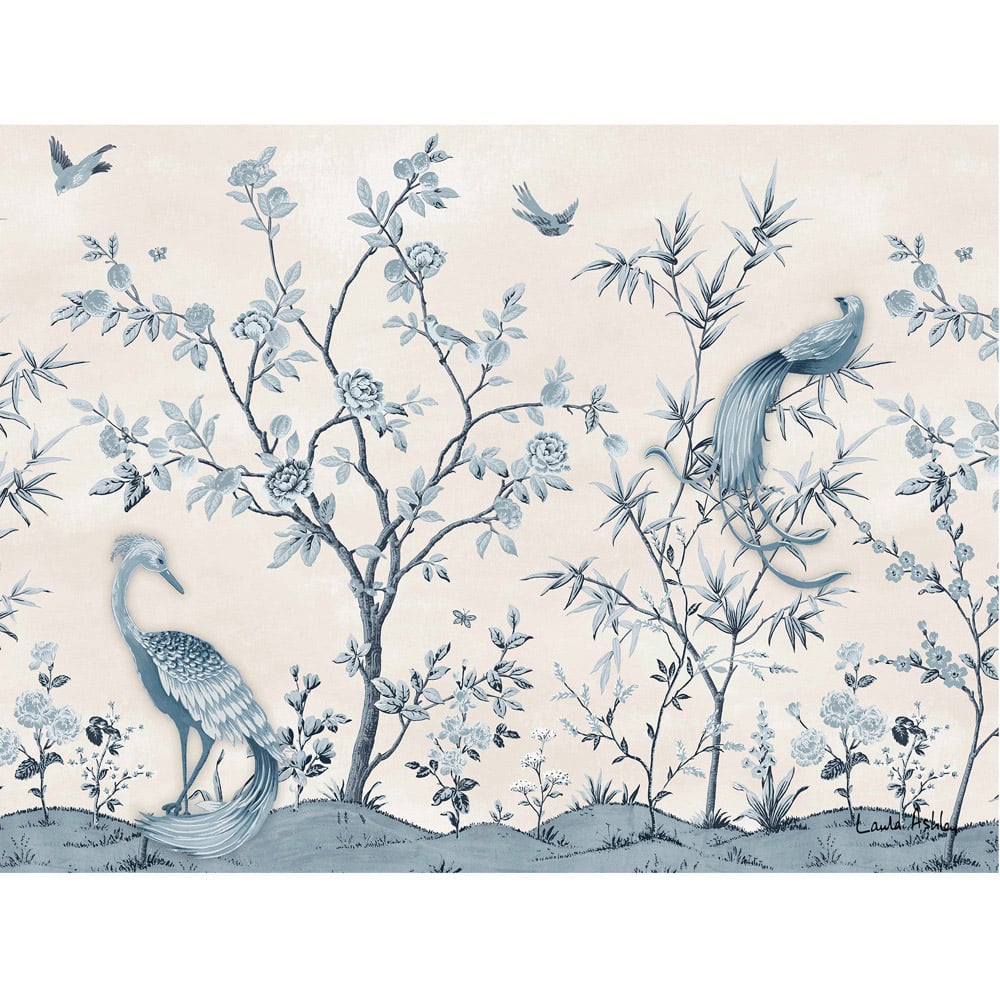 Laura Ashley Tregaron Garden White Frame Wall Art 50 x 70cm Image 4