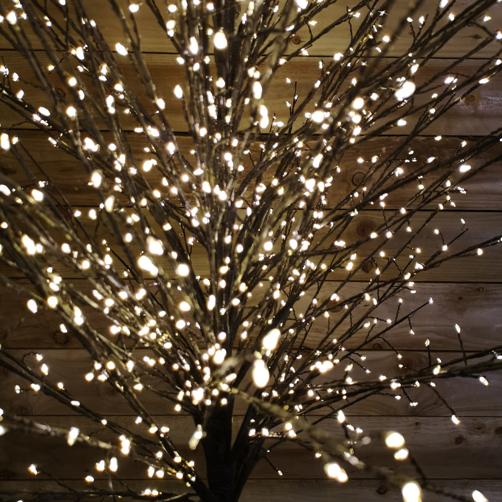 Samuel Alexander 1300 Warm White LED Black Micro Dot Blossom Tree 7ft Image 5