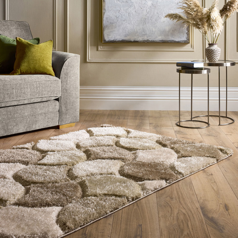 Origins 3D Scallop Neutral Rug 120 x 170cm Image 2