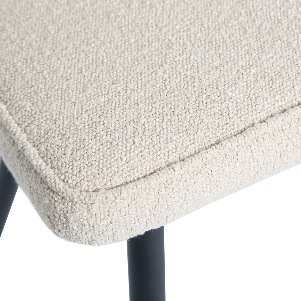 Thetis Set of 2 Boucle Dining Chair Image 5