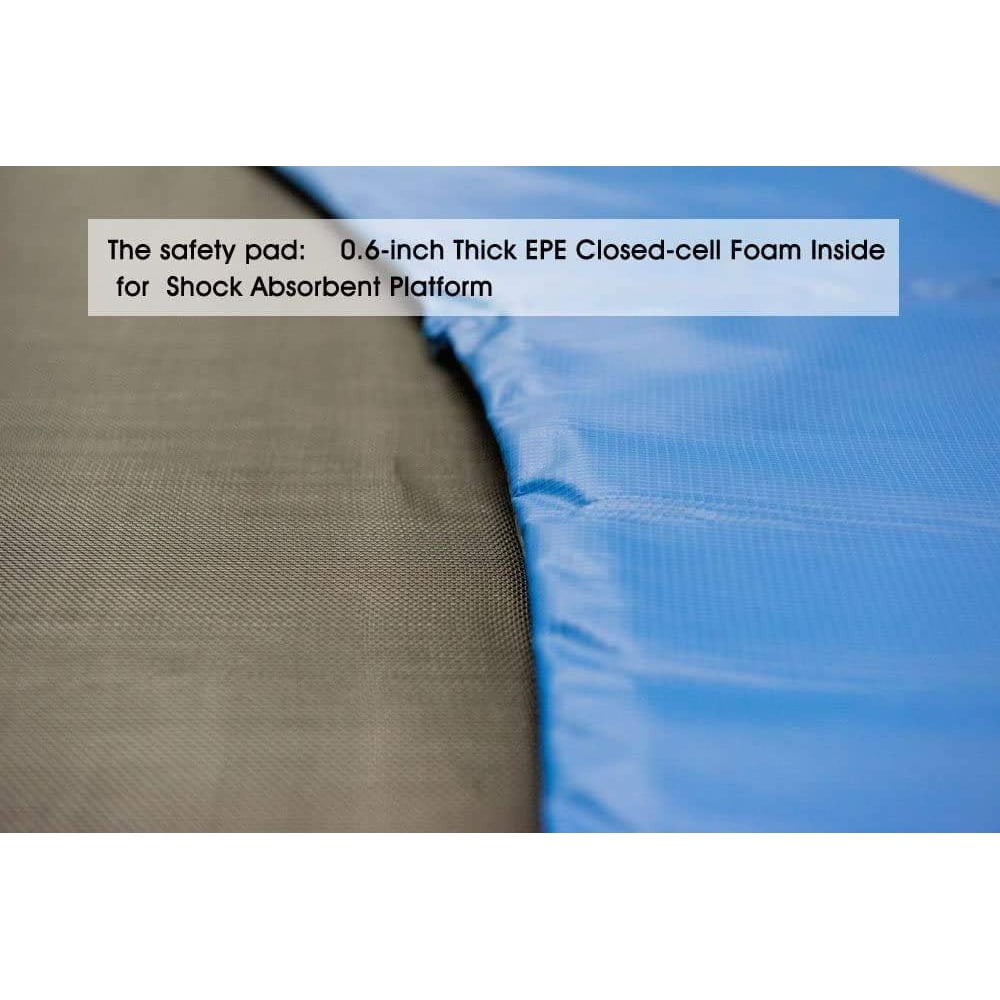 Kids 12ft Black Trampoline with Safety Enclosure Net Image 4