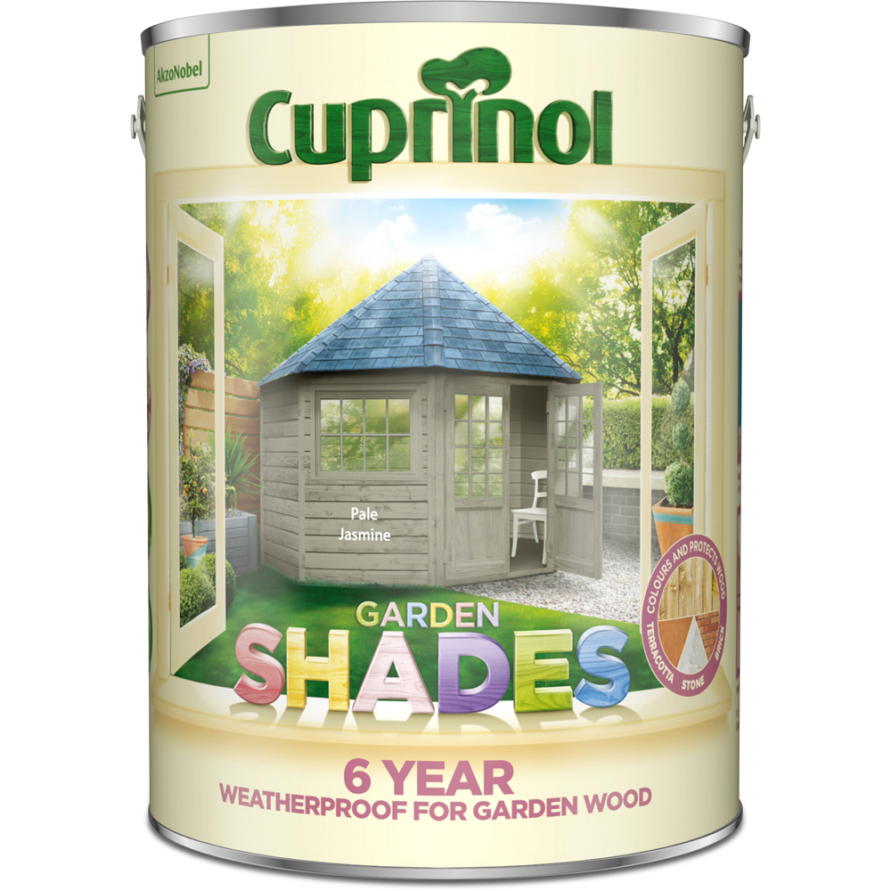 Cuprinol Garden Shades Pale Jasmine Matt Exterior Wood Paint 5L Image 2