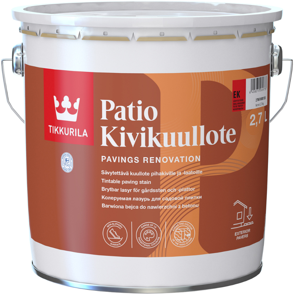 Tikkurila Patio Kivikuullote EK10 Patio Paving Stain 3L Image 2