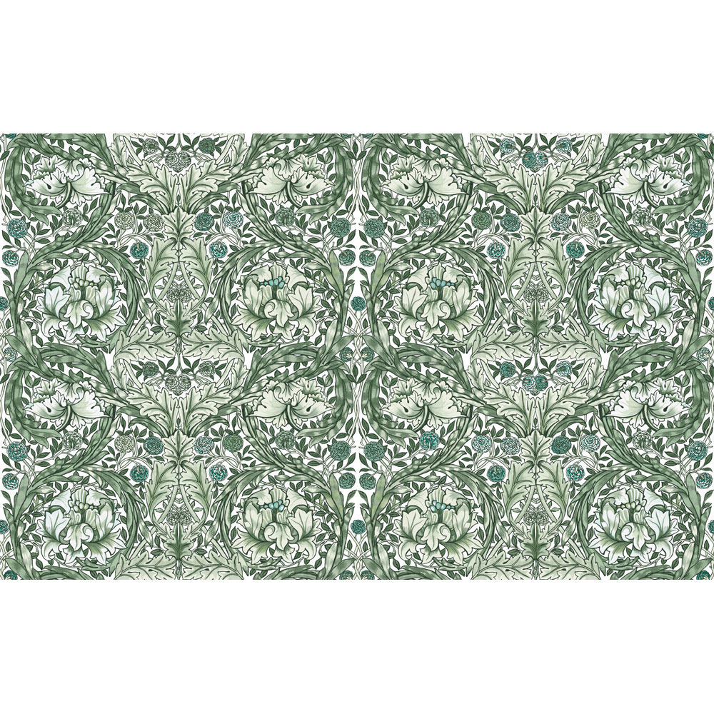 William Morris African Marigold Green Mural Image 2