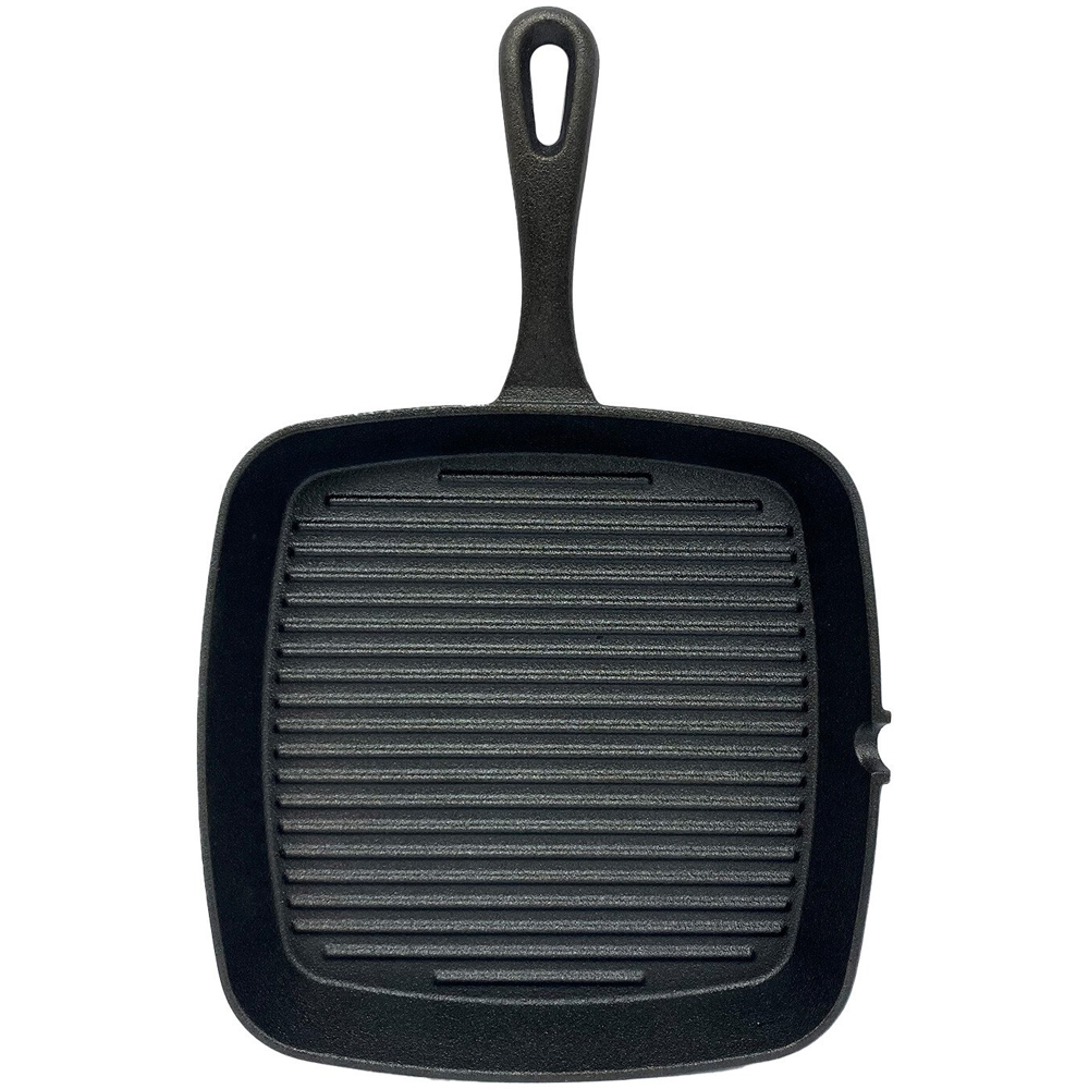 Pre-Seasoned Cast Iron Griddle Pan - Black Image