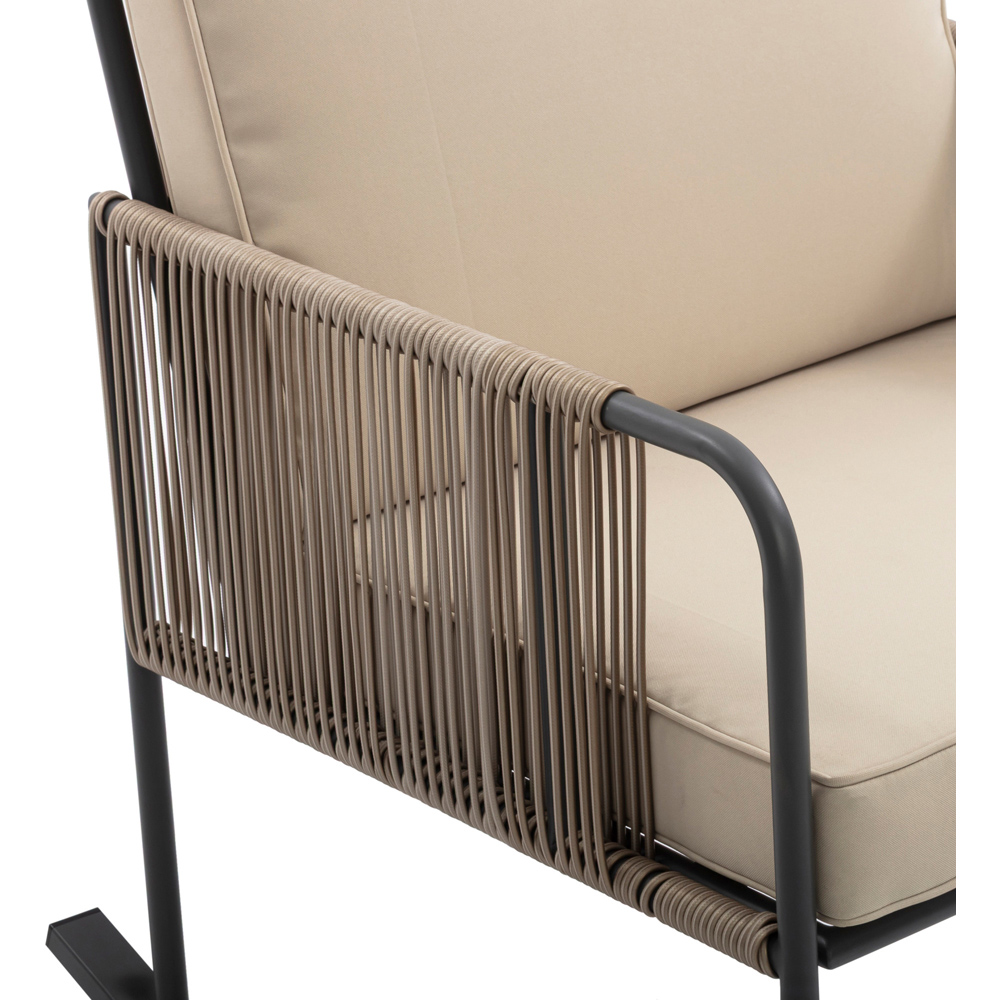 Teamson Home 2 Seater Rocking Chair Conversation Set with Cushions Image 6