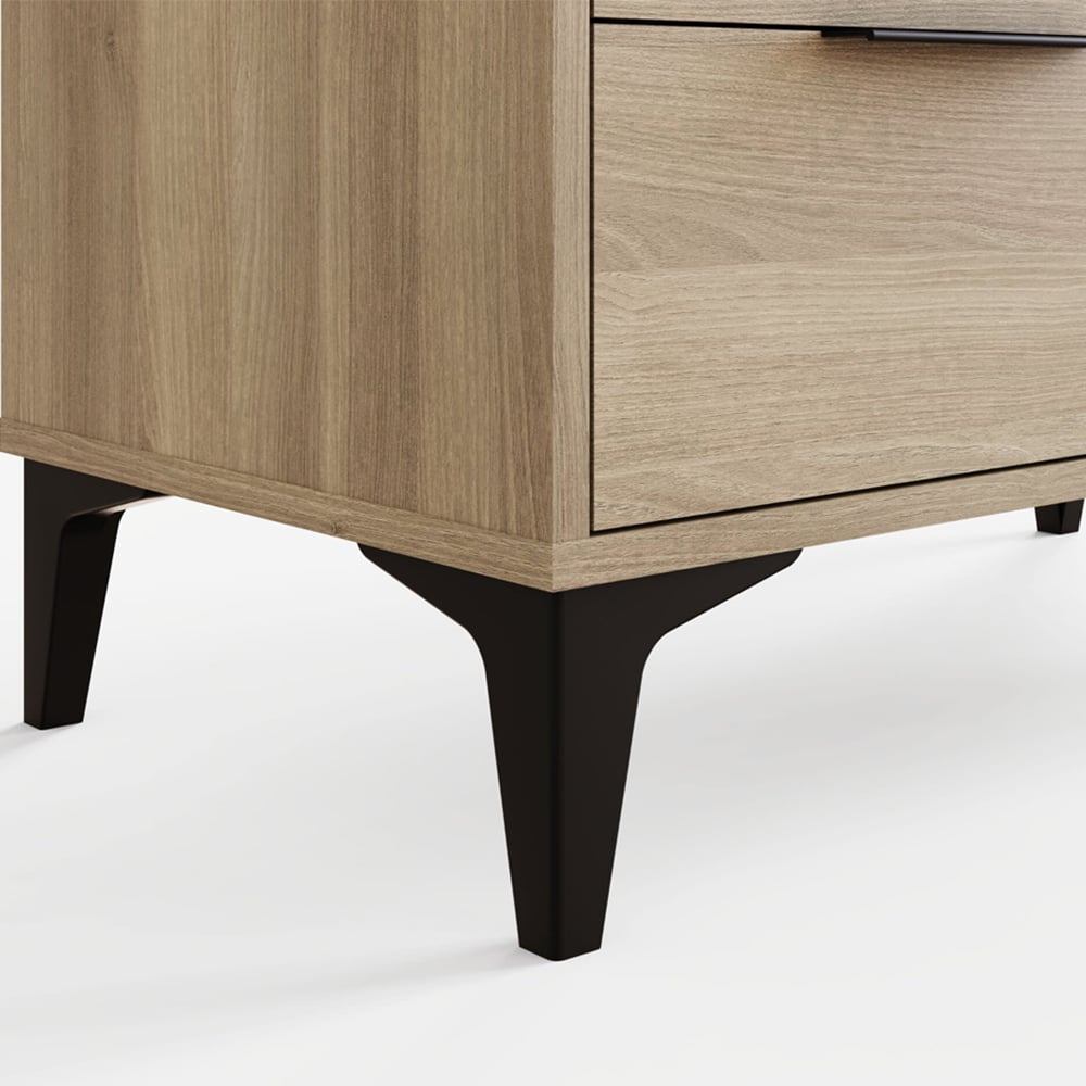 GFW Ezra 4 Drawer Oak Chest of Drawers Image 6