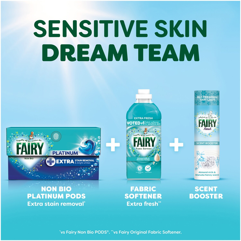 Pack of 38 Fairy Non Bio Platinum Washing Liquid Pods Image 7