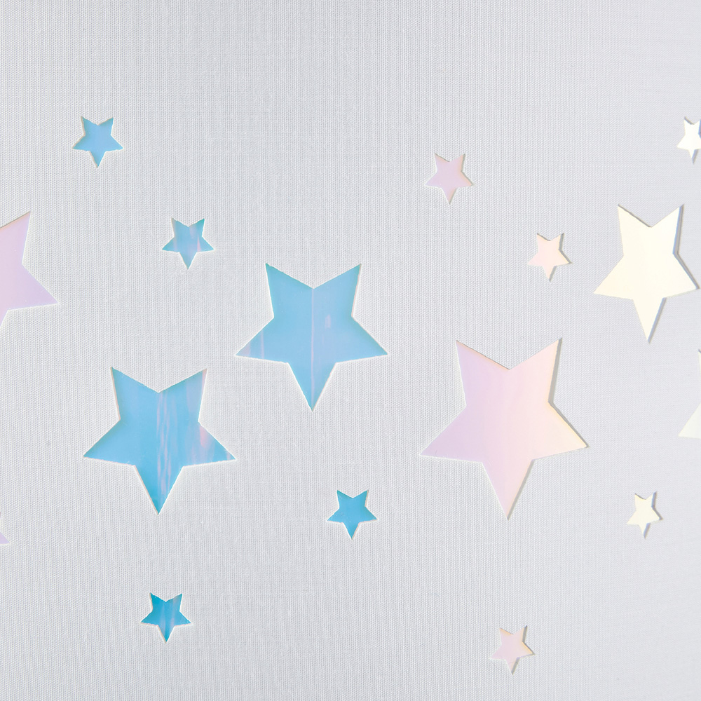 Glow Easyfit White Stars Iridescent Pendant Shade Image 4
