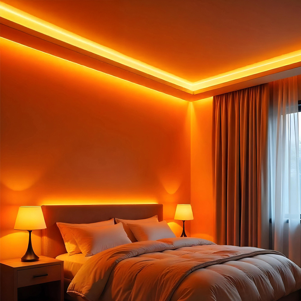 ENER-J LED Aluminum Channel Profile with PC Diffuser 25 x 7mm 4 Pack Image 2