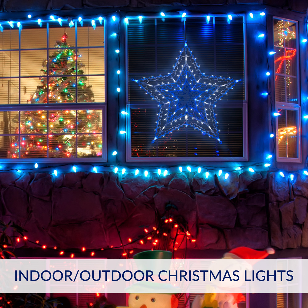 The Christmas Workshop Blue and White LED Star Silhouette Light Image 5