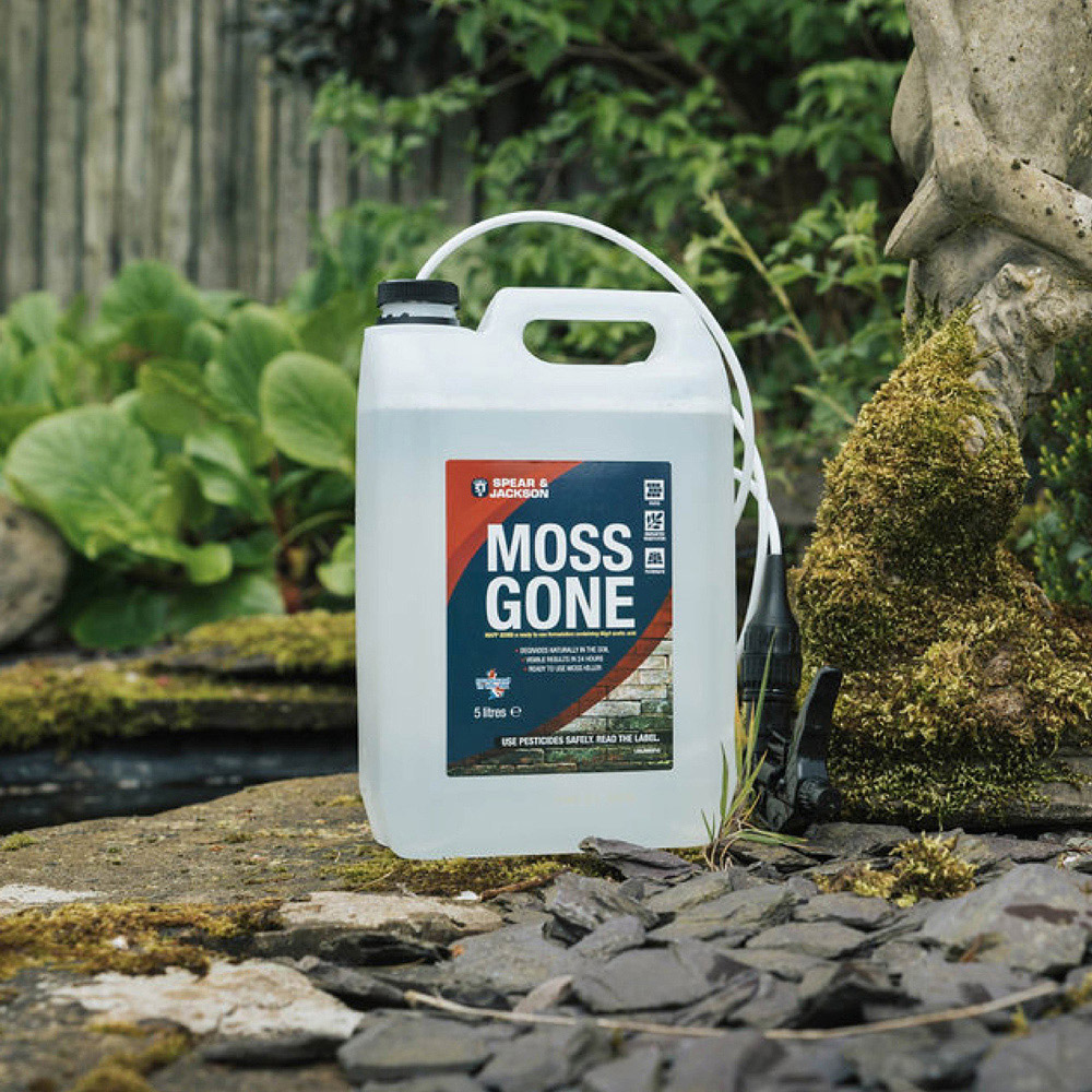 Spear & Jackson Moss Gone Ready to Use Moss Killer with Long Hose Trigger Spray 5L Image 2