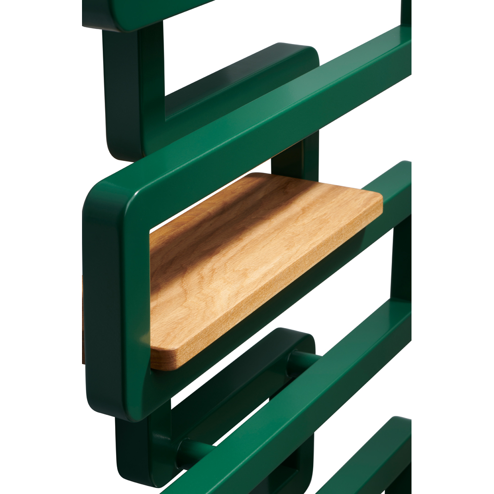 Terma Bookie Matt Green Heated Towel Rail 1155 x 500mm Image 4