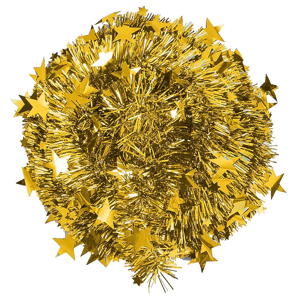 Living and Home Gold Pop Up Tinsel Christmas Tree with Base 4ft Image 4