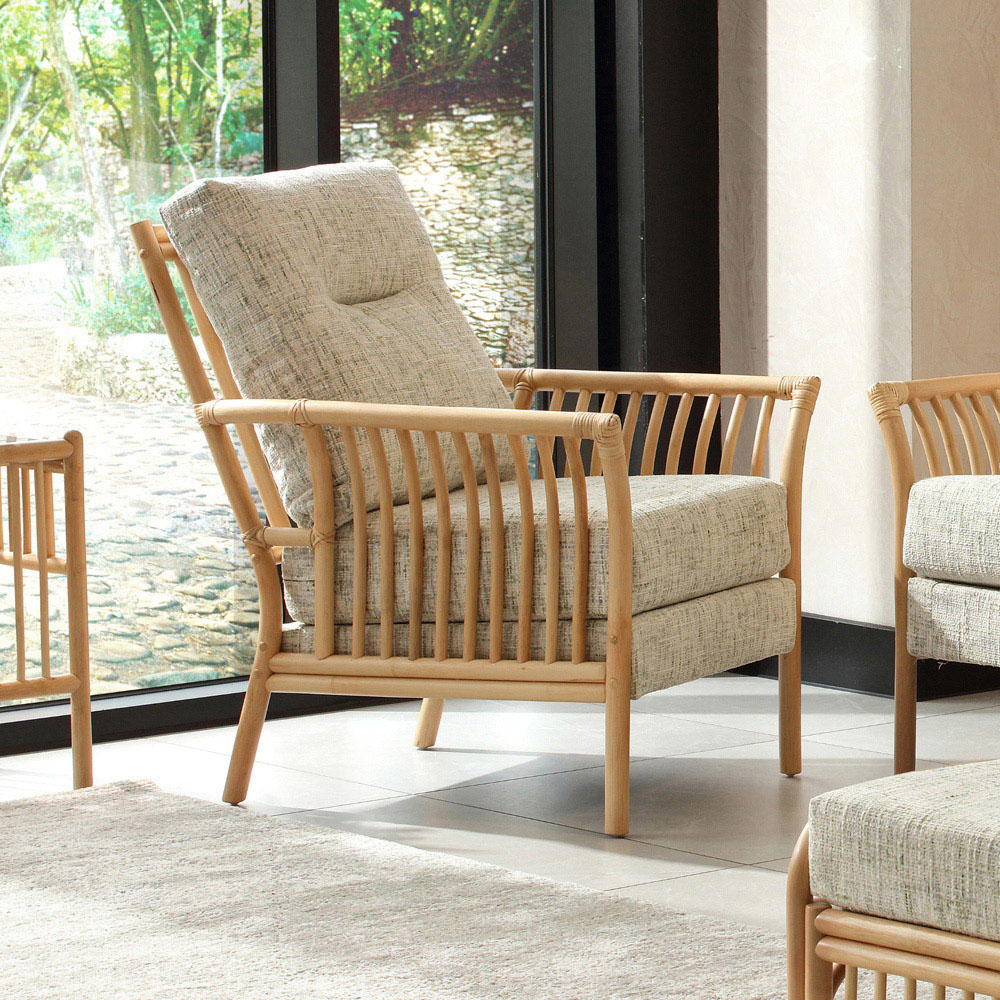 Desser Solo 5 Seater Natural Rattan Apple Crumble Sofa Set Image 5