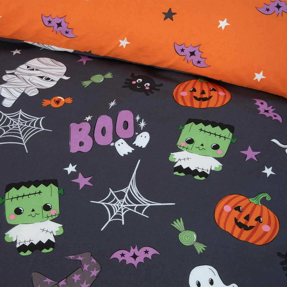 Monster Mash Duvet Set Charcoal Double Image 3