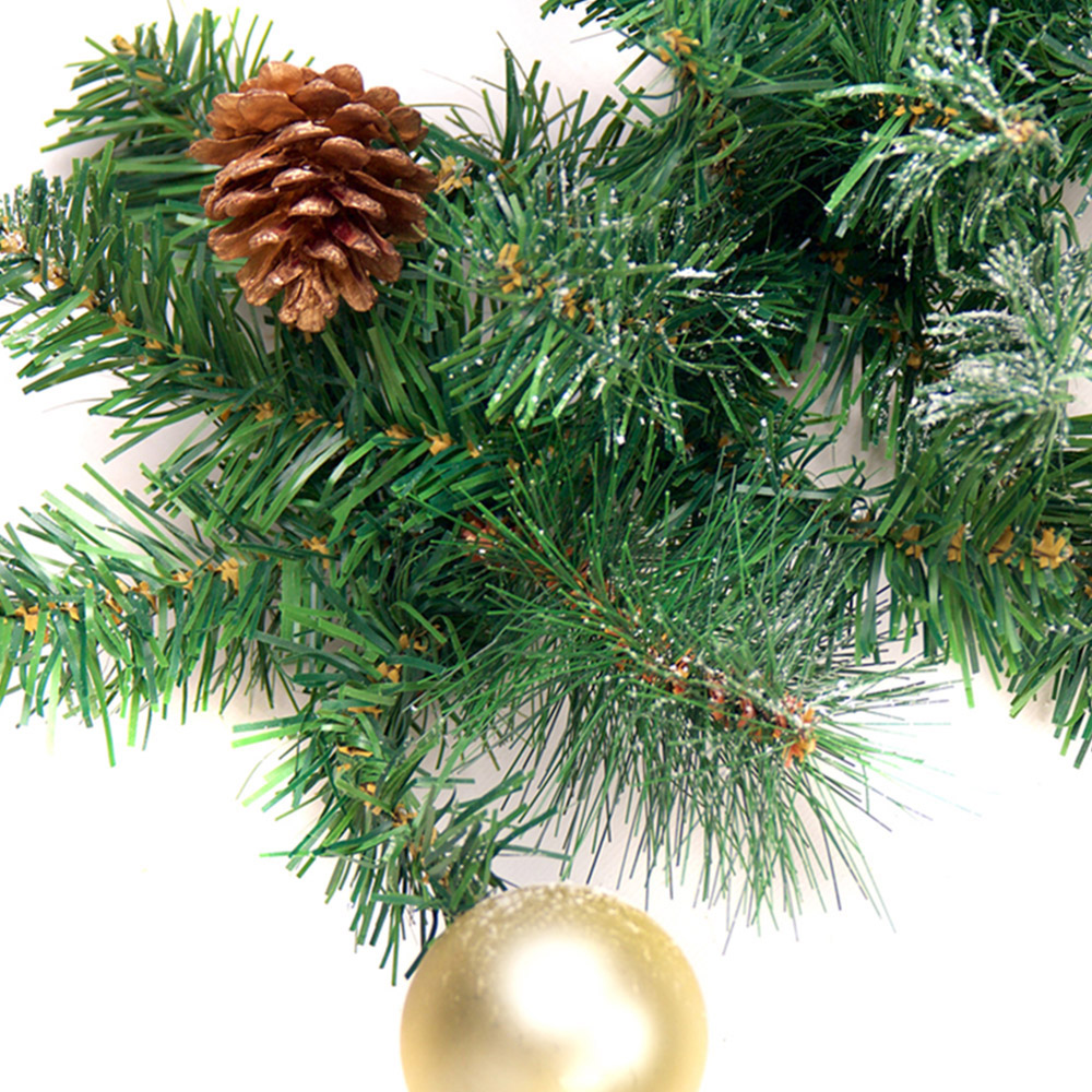 Best Artificial Gold Frosted Christmas Garland 270cm Image 5