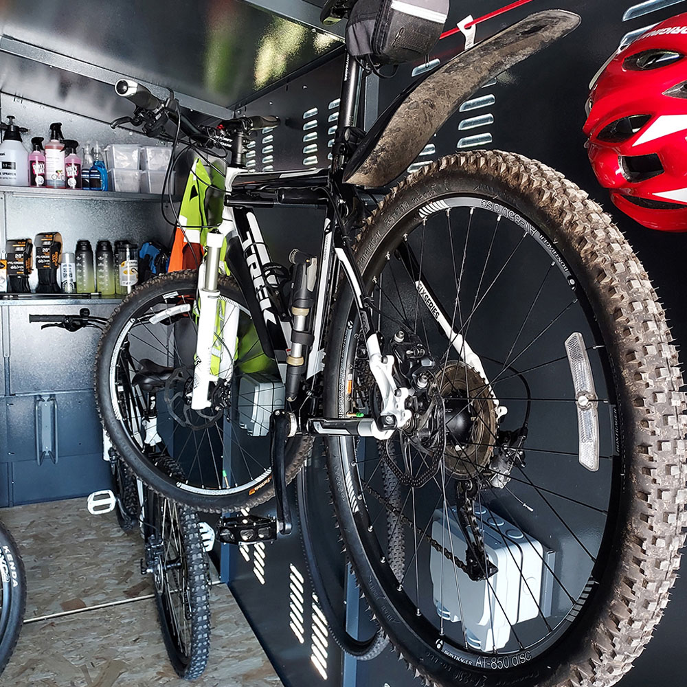 Asgard Centurion 5 x 18ft Double Door Grey High Security Bike Shed Image 5