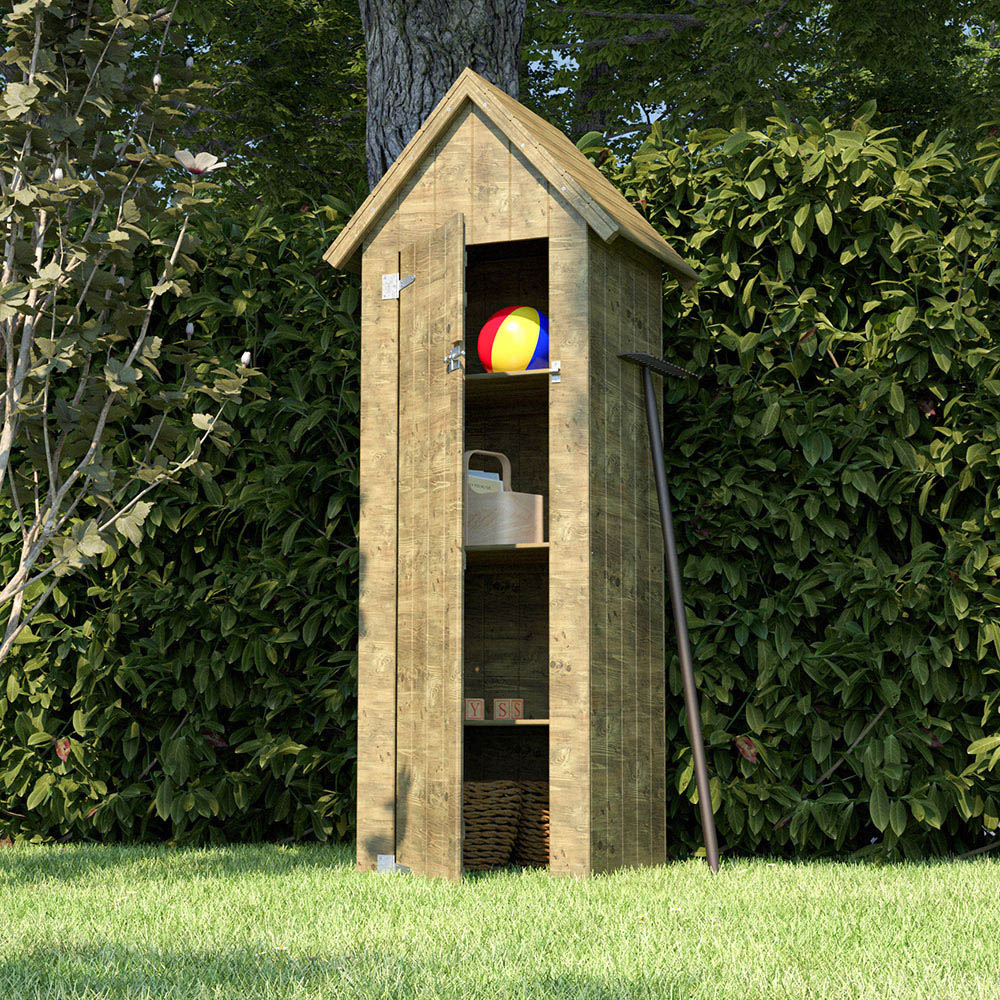 Cerland Opale Wooden Sentry Shed Tool Store Image 2