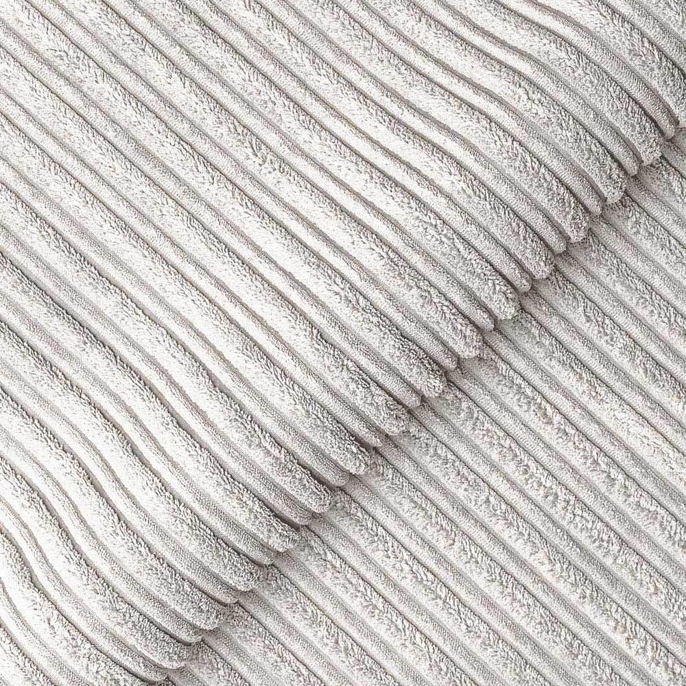 Luxor 4 Seater Silver Jumbo Cord Full Back Sofa Image 5