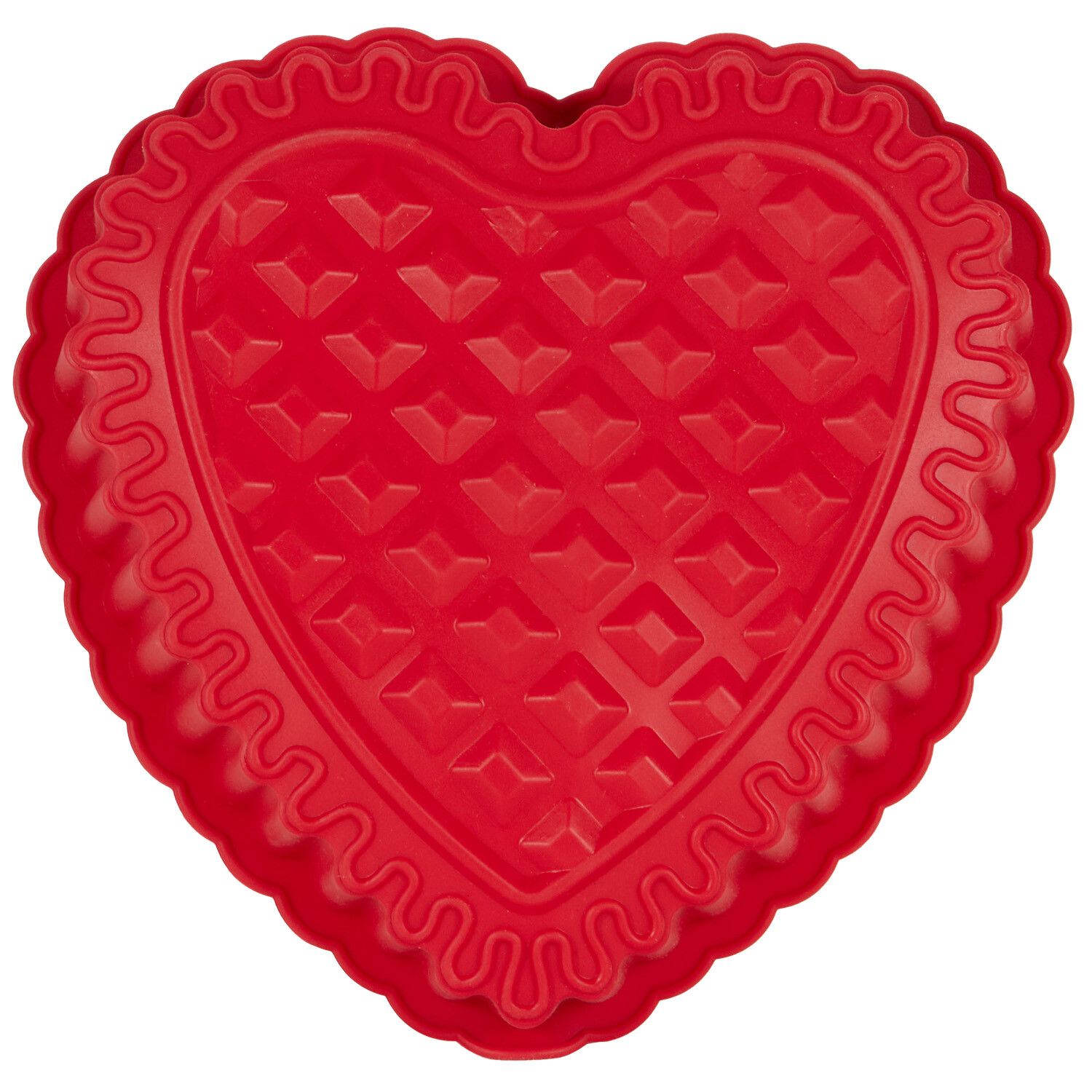 Heart Shape Silicone Mould - Red Image 2