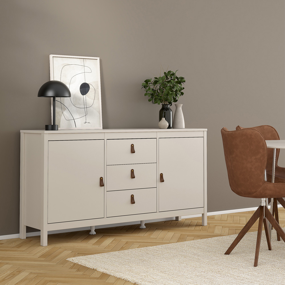 Florence Barcelona 2 Door 3 Drawer Cashmere Sideboard Image 6