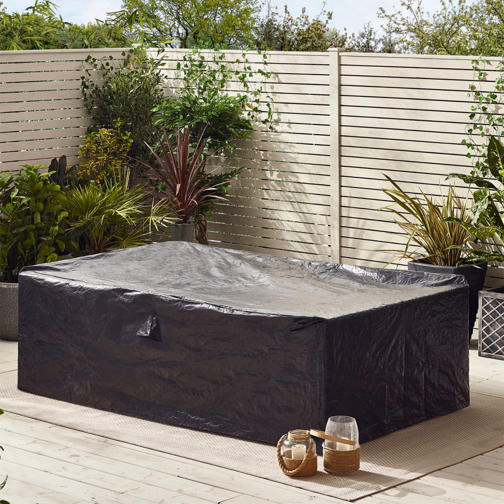 Furniturebox Windermere 4 Seater Brown Rattan Sofa Lounge Set Image 2