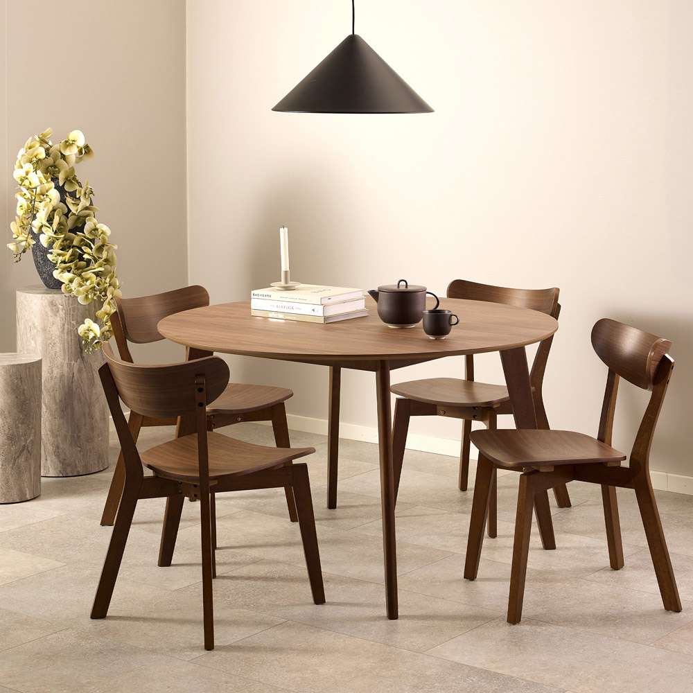 Florence Dice Grey Marble and River Rough Paper Effect Round Pedestal Set of 2 Image 9