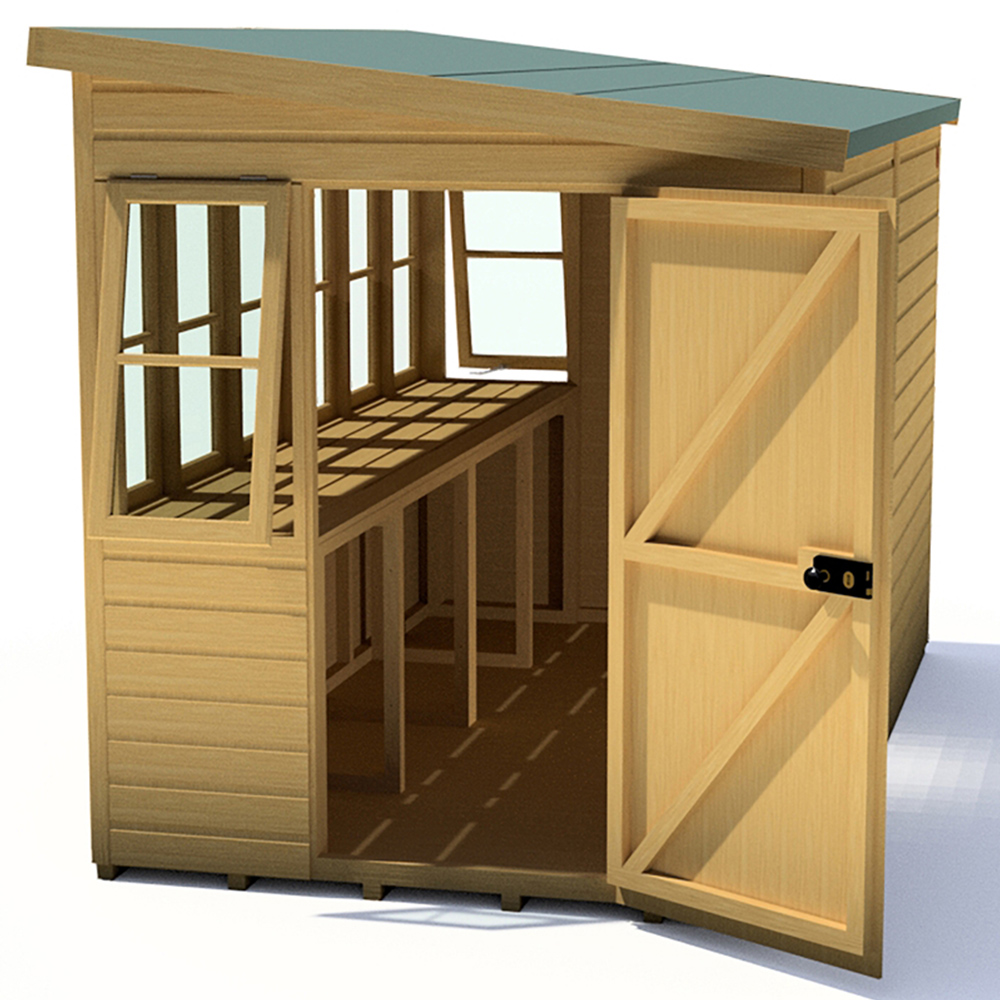 Shire Sun 10 x 6ft Pent Potting Shed Image 5