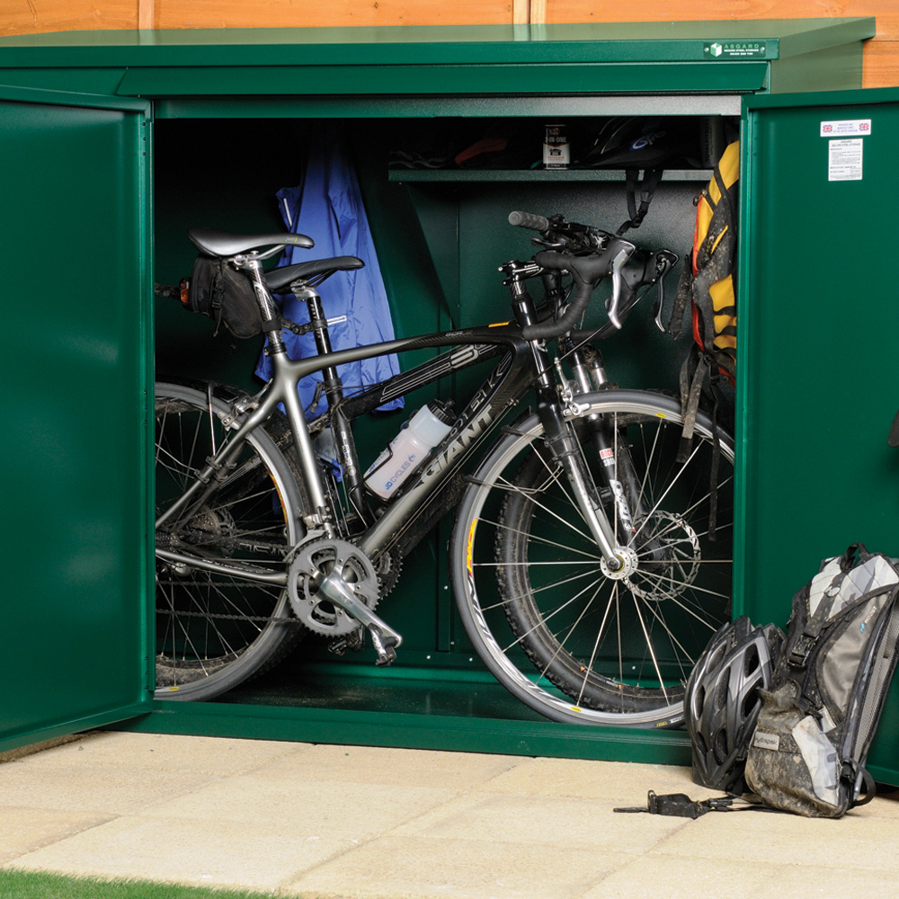 Asgard Addition 6 x 3ft Double Door Grey Caravan Storage Shed Image 4