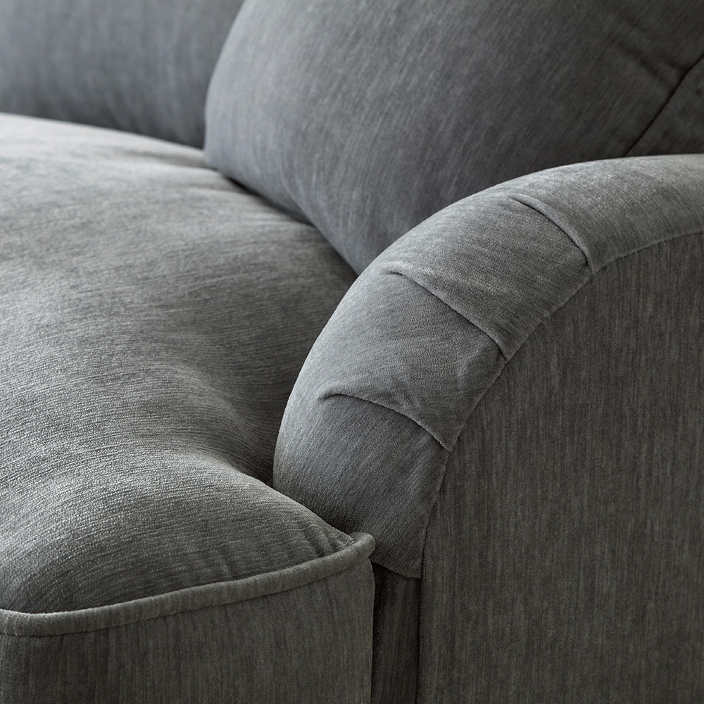 The Vienna 2 Seater Charcoal Sofa Image 4