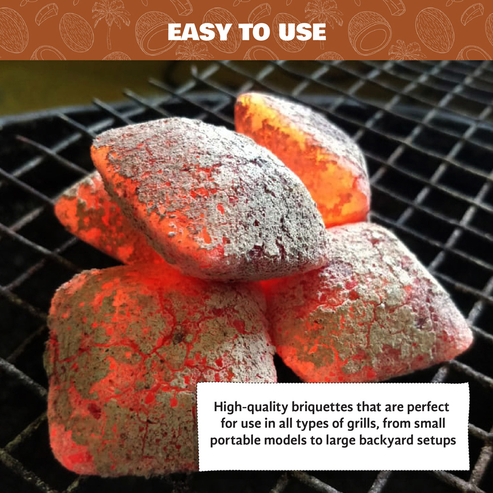 Coco & Coir Coco Burn Coconut BBQ Charcoal 5Kg Image 4