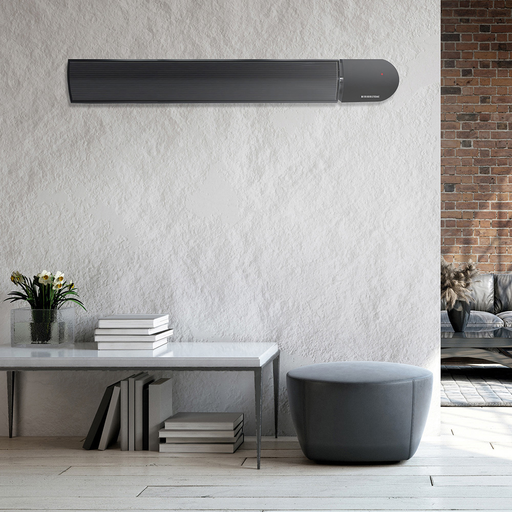 Mirrorstone Ionis Black Infrared Bar Heater 1800W Image 2